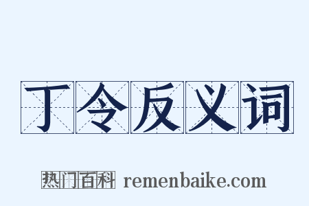 丁令反义词是什么意思的图片